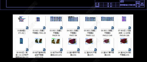 大型高档住宅小区智能化系统工程全套深化施工cad图纸设计平面图下载